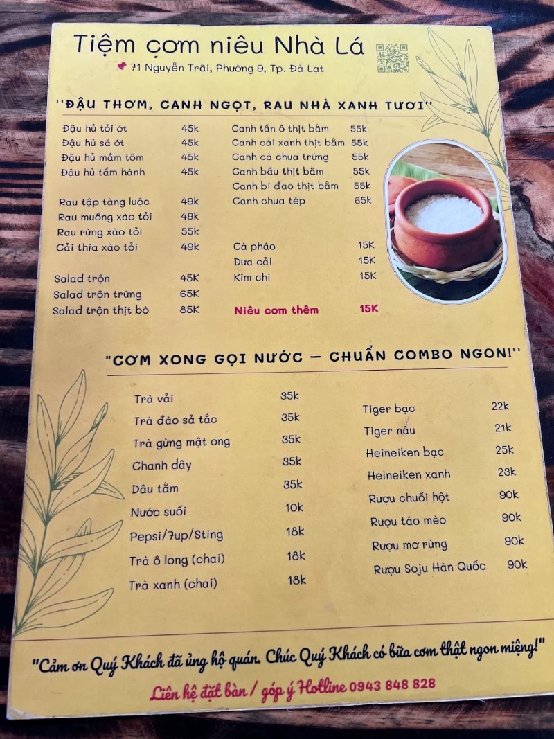 Tiệm Cơm Nhà Lá