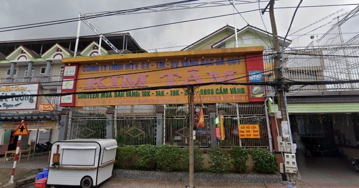 Giá vàng Kim Tâm 2 hôm nay, giá vàng tiệm vàng Kim Tâm 2 mới nhất