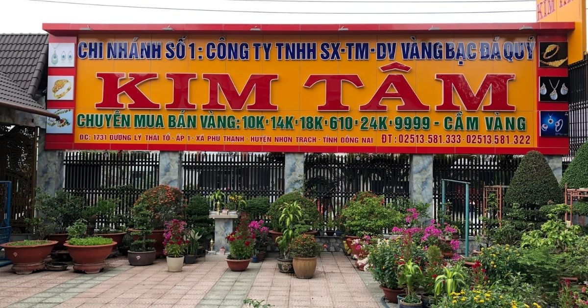 Giá vàng Kim Tâm hôm nay, giá vàng tiệm vàng Kim Tâm mới nhất