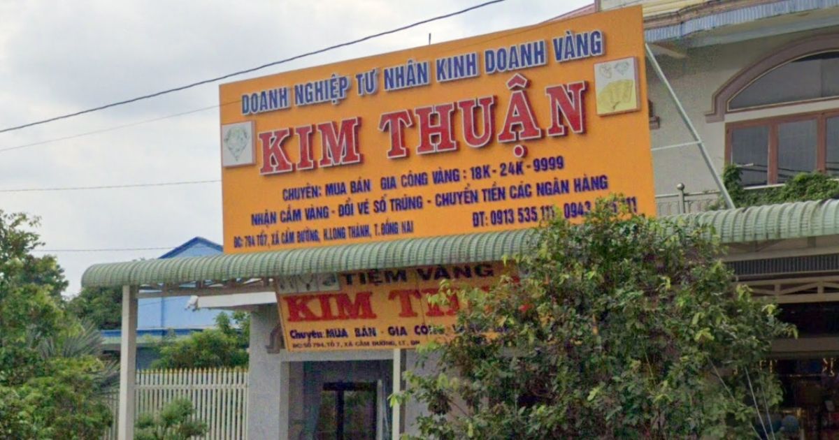 Giá vàng Kim Thuận hôm nay, giá vàng tiệm vàng Kim Thuận mới nhất