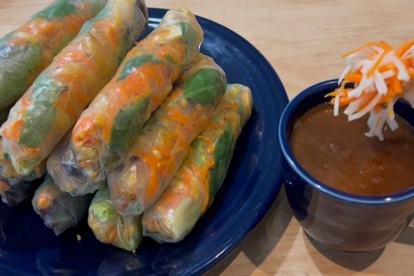 Cách làm bò bía chay thanh đạm dễ ăn cho bữa sáng cach lam bo bia chay 2