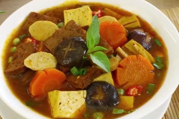 Cách làm bò kho chay thơm ngon đậm vị dễ thực hiện cach lam bo kho chay 3