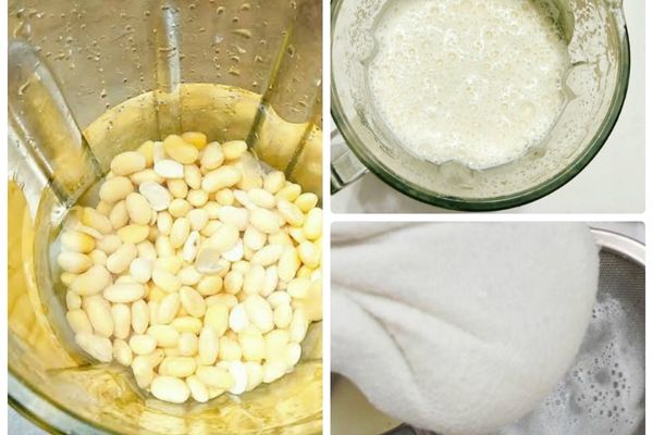 Cách làm đậu hũ tại nhà mềm thơm mịn cho bữa chay ngon cach lam dau hu 1