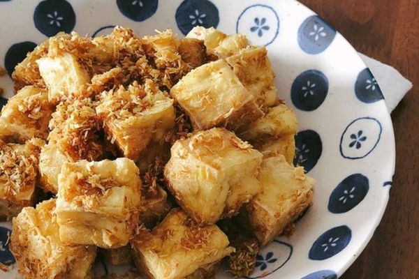 Cách làm đậu hũ chiên sả thơm vàng giòn béo cực ngon cach lam dau hu chien sa 2