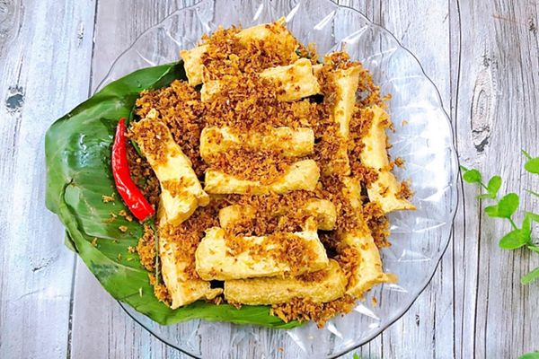 Cách làm đậu hũ chiên sả thơm vàng giòn béo cực ngon cach lam dau hu chien sa 3