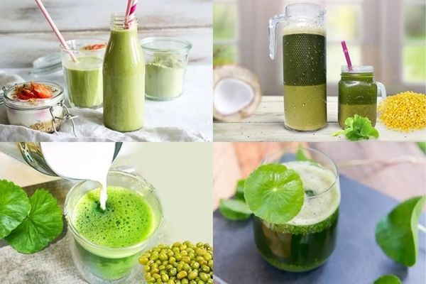 Cách làm đậu xanh rau má thanh nhiệt mát gan dễ uống cach lam dau xanh rau ma 2