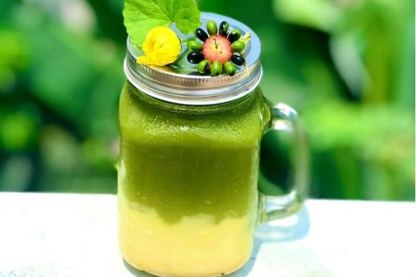 Cách làm đậu xanh rau má thanh nhiệt mát gan dễ uống cach lam dau xanh rau ma 3