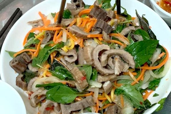 Cách làm nộm sách bò nghệ an đậm vị cay thơm đặc sản cach lam nom sach bo nghe an 2