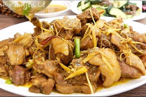 cach lam vit kho gung 2