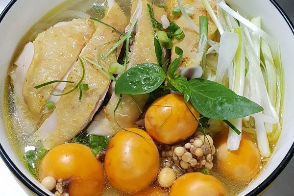 cach nau bun trung ga 3