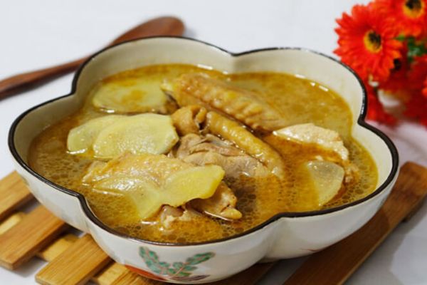 cach nau canh ga gung 1