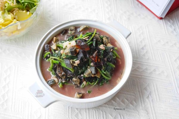 cach nau canh rau den 3