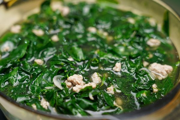 cach nau canh rau ngot thit bam 1