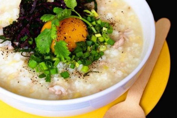 cach nau chao trung khong tanh 1