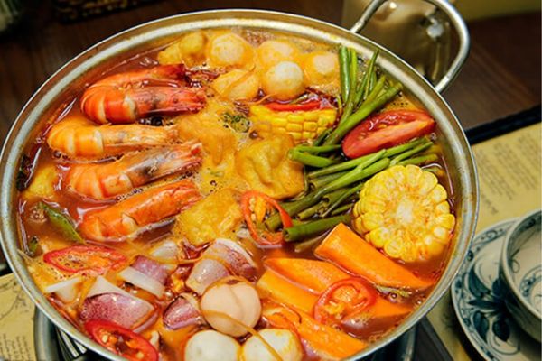 cach nau lau ngot tom muc 2